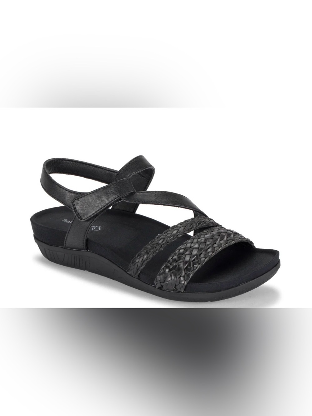 BareTraps Black Jalen Braided Strappy Sandal for Women NIB NWT 8 W Wide